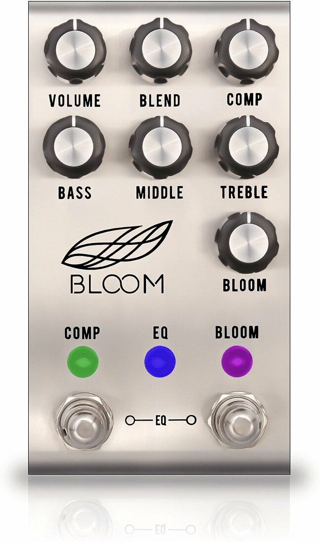 Jackson Audio Bloom V2 Silver Compresseur - Compressor/sustain/noise gate effect pedaal - Main picture