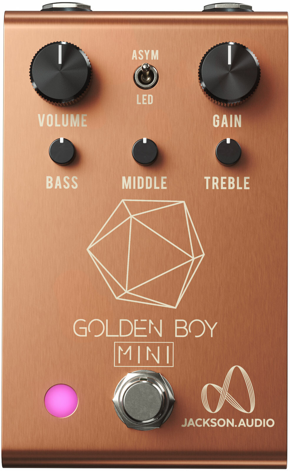 Jackson Audio Golden Boy Mini Rose Gold Ltd - Overdrive/Distortion/fuzz effectpedaal - Main picture