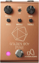 Overdrive/distortion/fuzz effectpedaal Jackson audio Golden Boy Mini Rose Gold