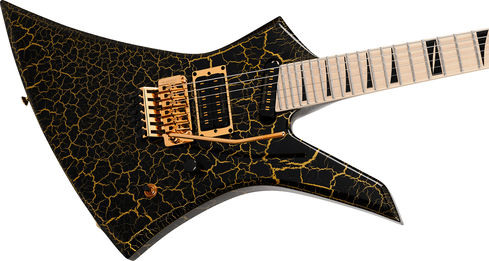 Jackson Brandon Ellis Kelly Ke27 Signature Pro Plus Hs Seymour Duncan Fr Mn - Gold Crackle - Metal elektrische gitaar - Variation 2