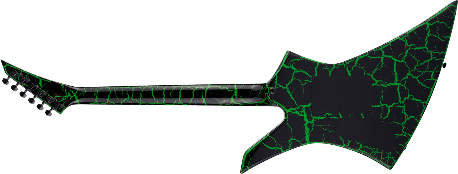 Jackson Brandon Ellis Kelly Pro Signature 1h Seymour Duncan Fr Eb - Green Crackle - Metal elektrische gitaar - Variation 1