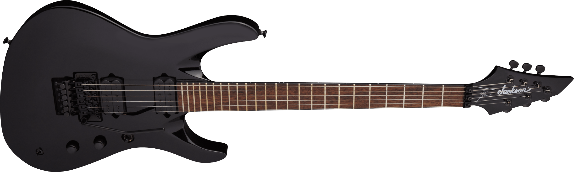 Jackson Chris Broderick Soloist 6 Pro Signature 2h Dimarzio Fr Lau - Gloss Black - Elektrische gitaar in Str-vorm - Variation 2