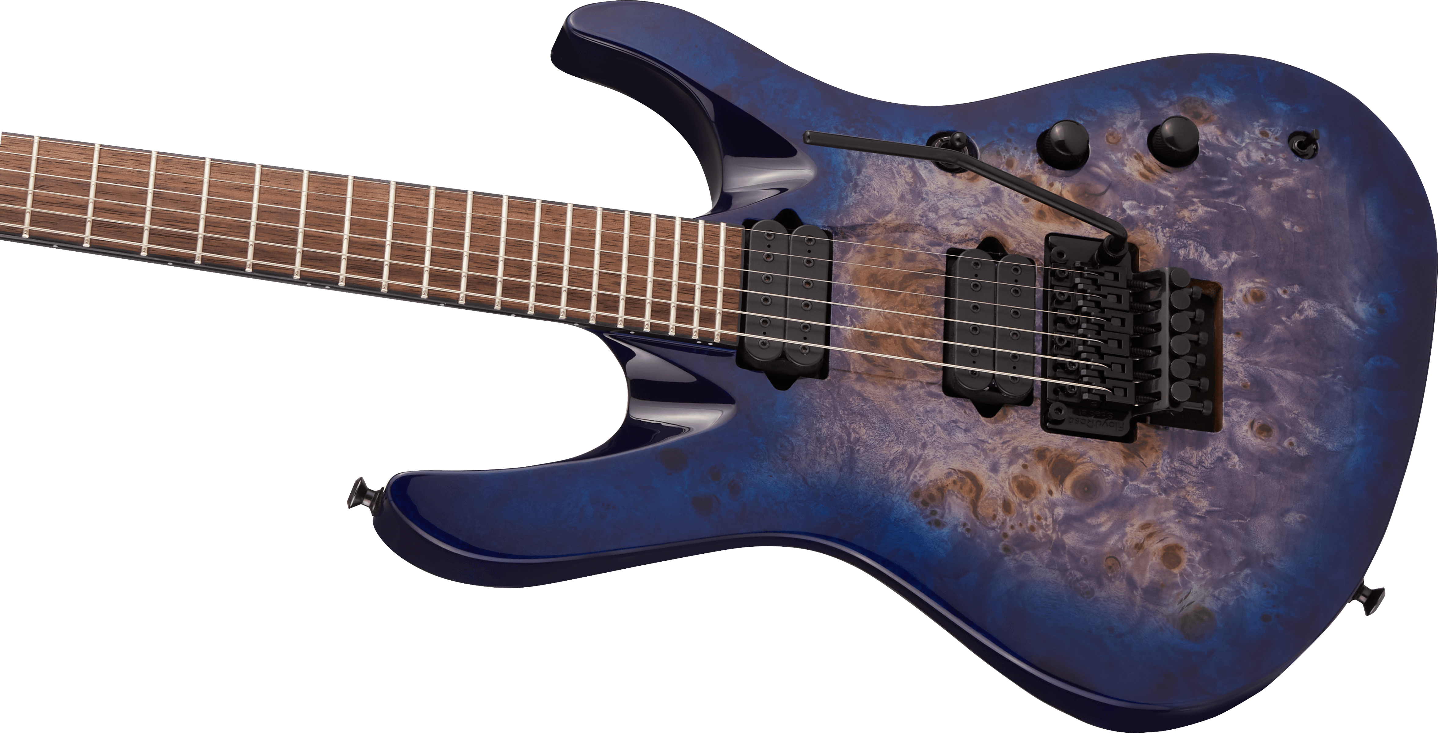 Jackson Chris Broderick Soloist 6 Pro 2h Dimarzio Fr Lau - Trans Blue Poplar - Elektrische gitaar in Str-vorm - Variation 3