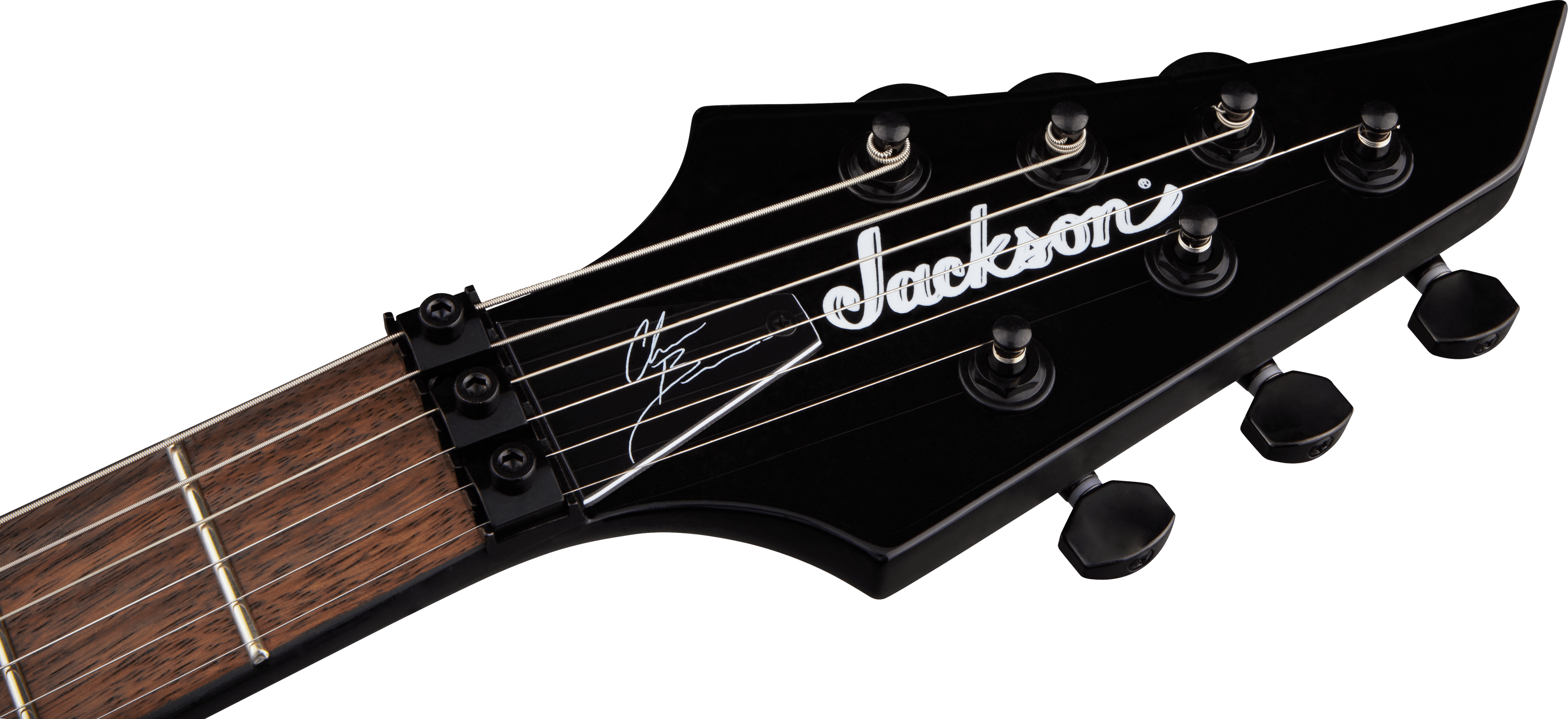 Jackson Chris Broderick Soloist 6 Pro Signature 2h Dimarzio Fr Lau - Gloss Black - Elektrische gitaar in Str-vorm - Variation 4