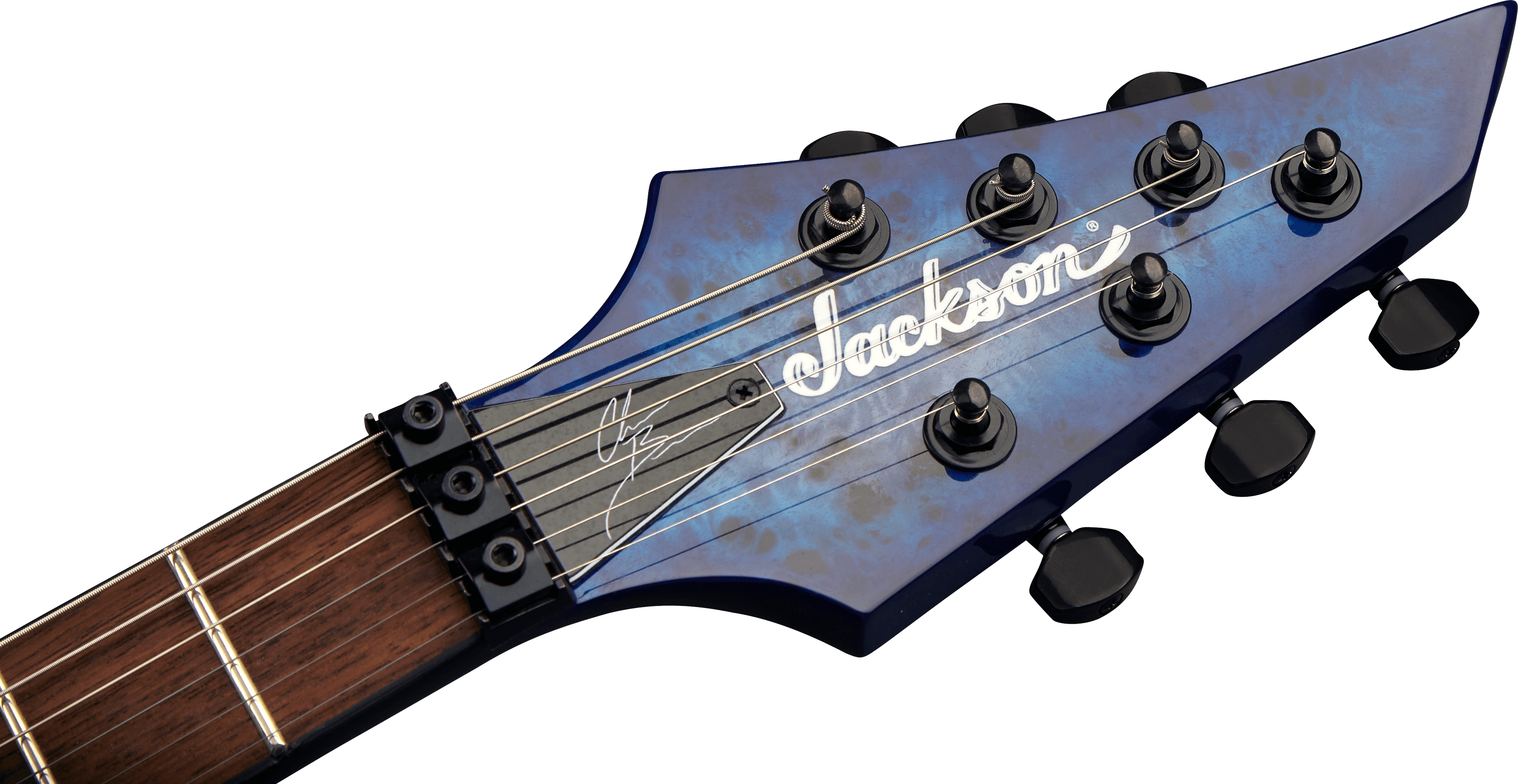 Jackson Chris Broderick Soloist 6 Pro 2h Dimarzio Fr Lau - Trans Blue Poplar - Elektrische gitaar in Str-vorm - Variation 4