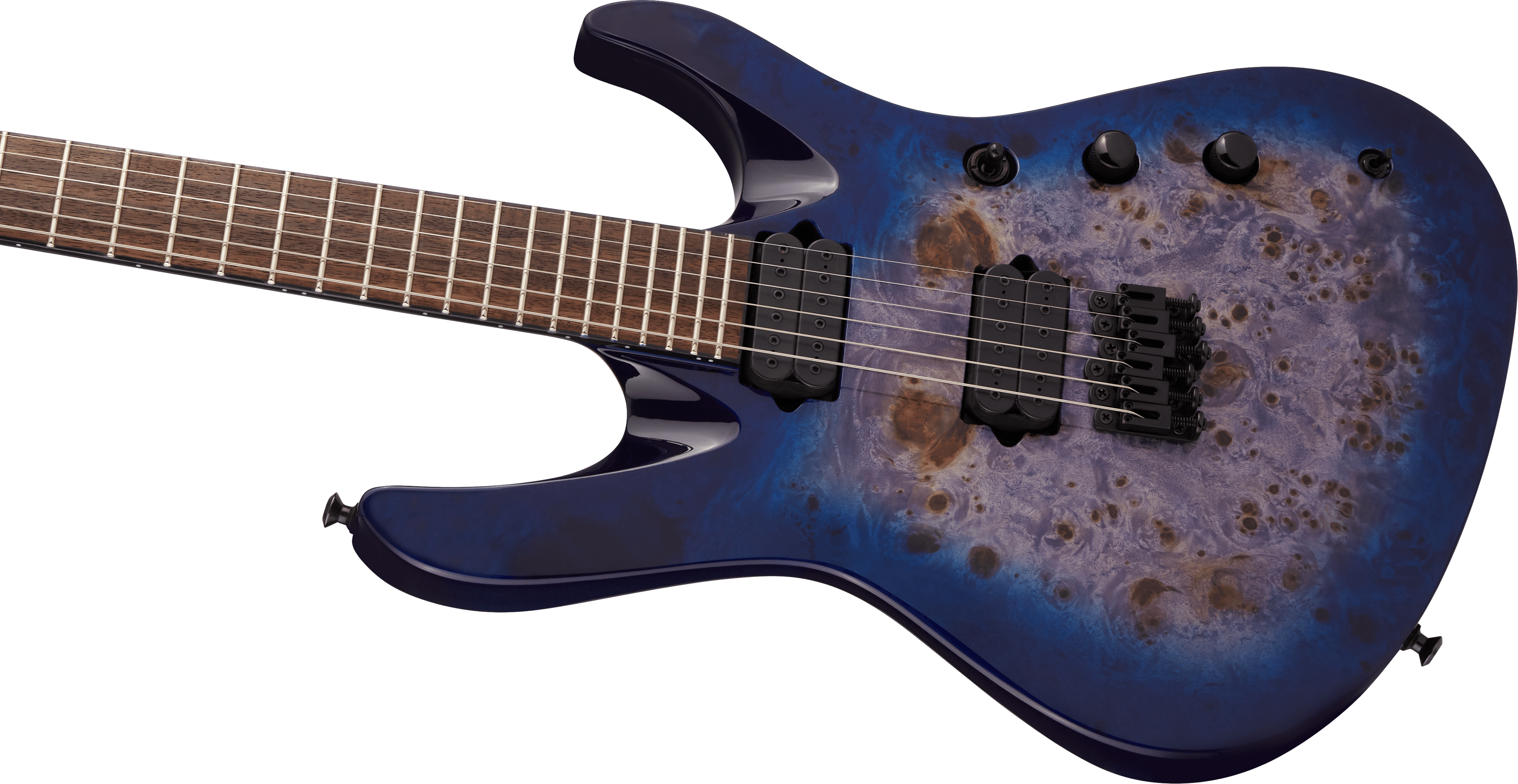 Jackson Chris Broderick Soloist 6 Pro 2h Dimarzio Ht Lau - Trans Blue Poplar - Elektrische gitaar in Str-vorm - Variation 3