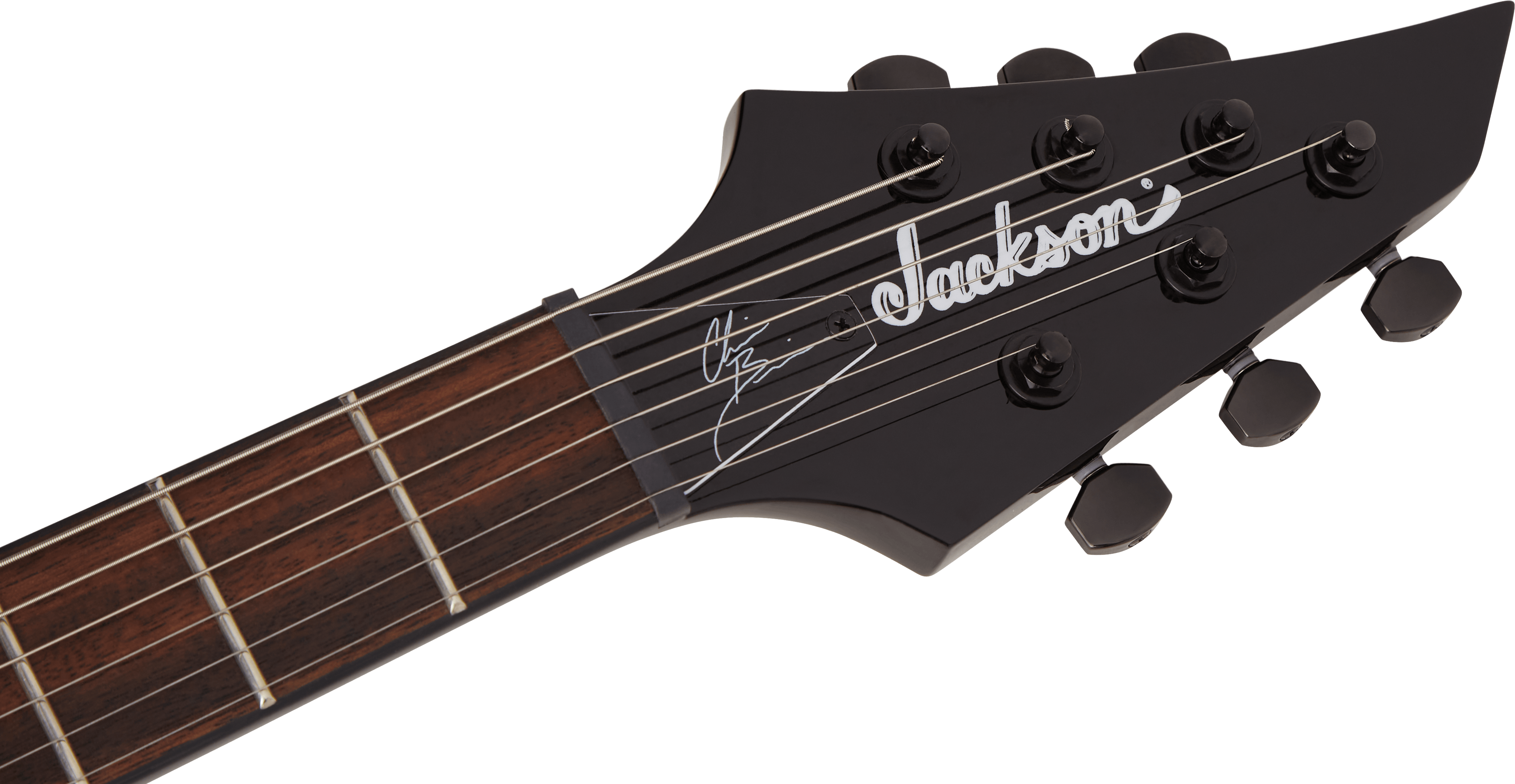 Jackson Chris Broderick Soloist 6 Pro Signature 2h Dimarzio Ht Lau - Gloss Black - Elektrische gitaar in Str-vorm - Variation 4