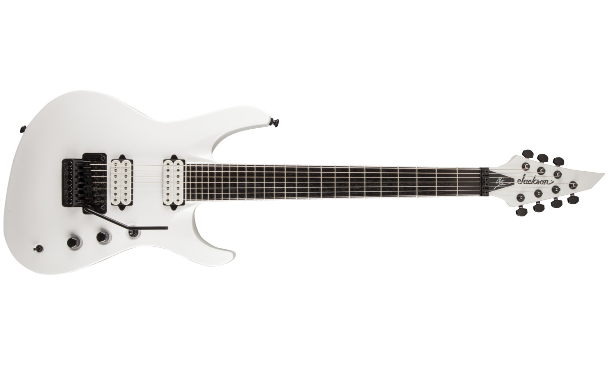 Jackson Chris Broderick Soloist 7 Pro Hh Dimarzio Fr Rw - Snow White - 7-snarige elektrische gitaar - Variation 1