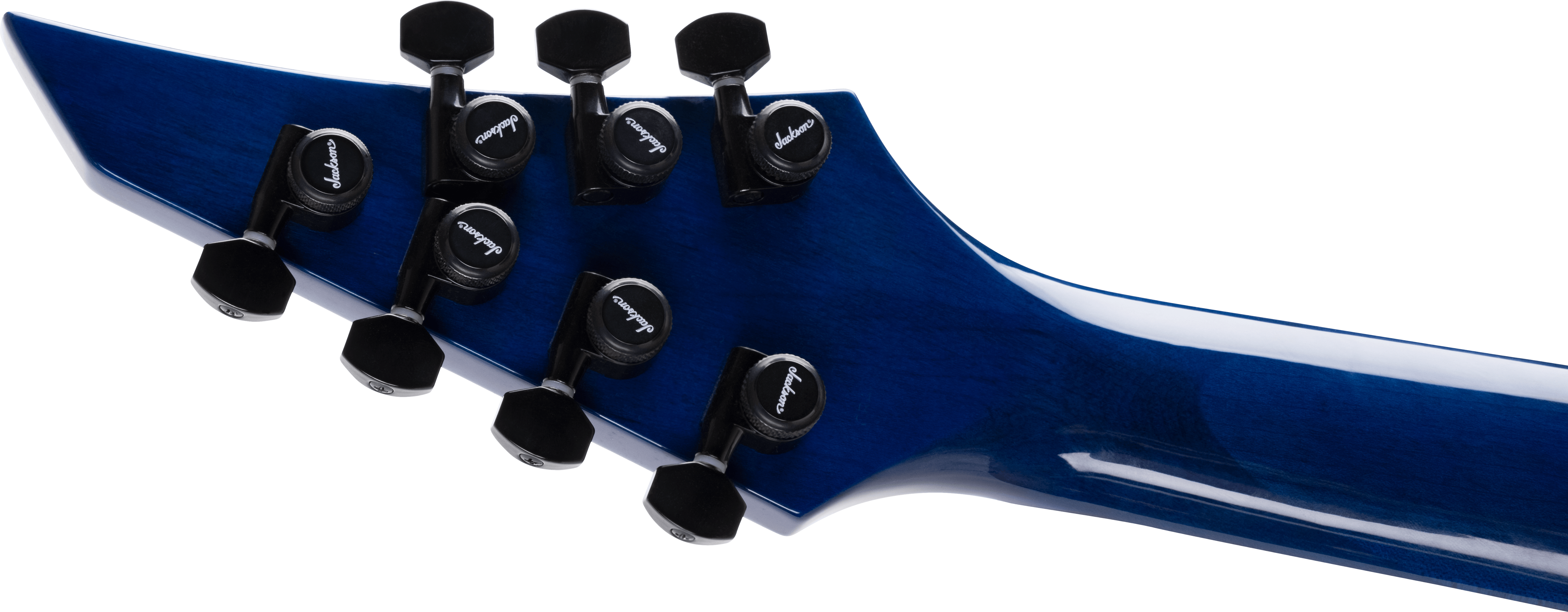 Jackson Chris Broderick Soloist 7 Pro 2h Dimarzio Ht Lau - Trans Blue Poplar - 7-snarige elektrische gitaar - Variation 5