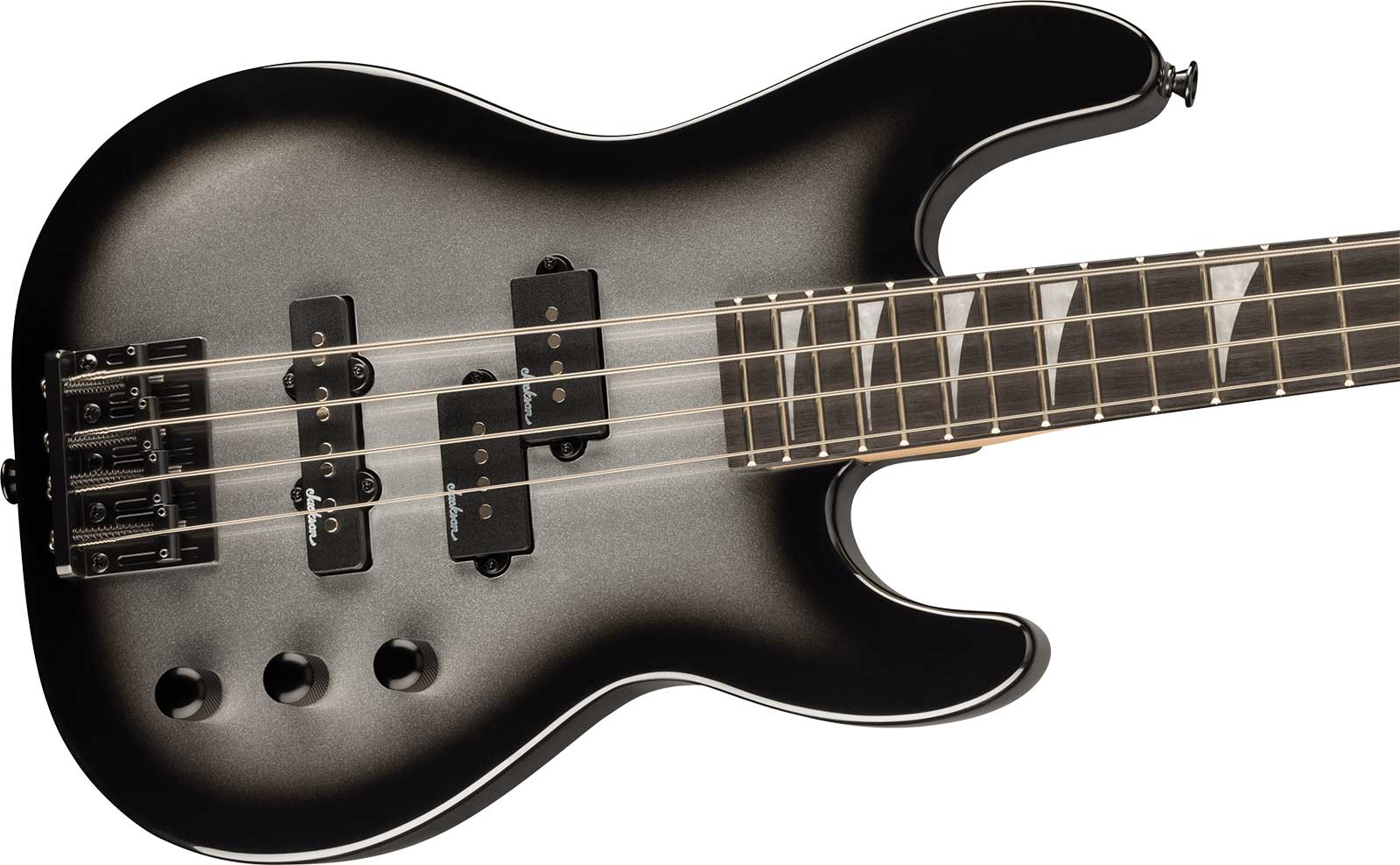 Jackson Concert Bass Js1x Minion Ltd Shsc Ama - Silverburst - Short scale elektrische bas - Variation 2