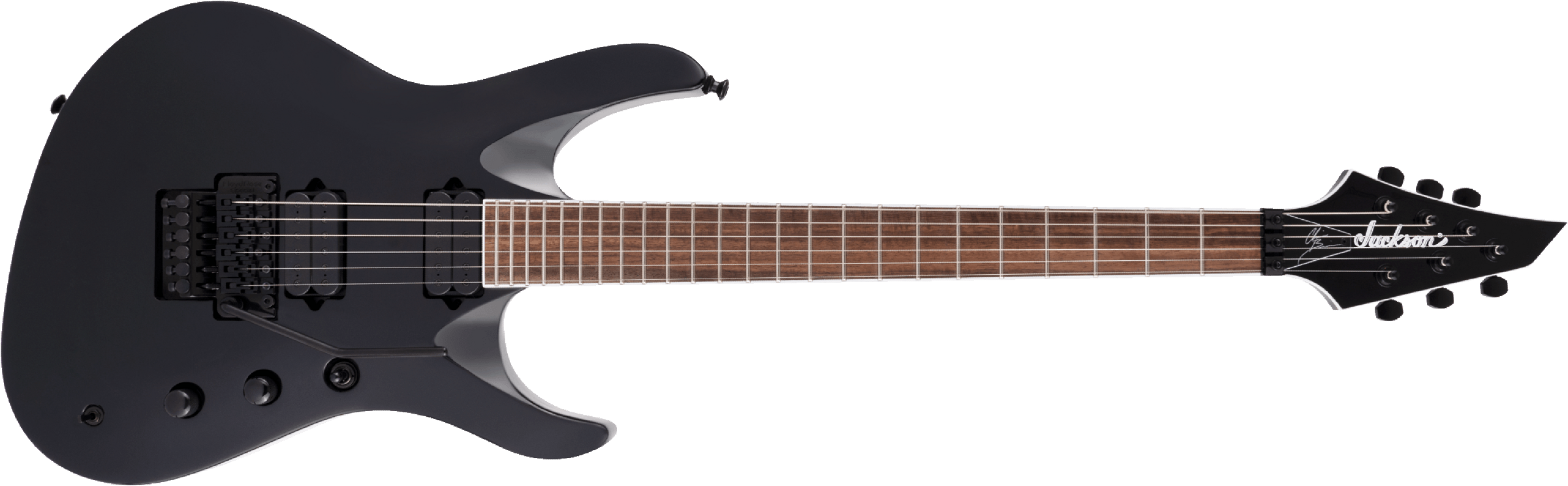 Jackson Chris Broderick Soloist 6 Pro Signature 2h Dimarzio Fr Lau - Gloss Black - Elektrische gitaar in Str-vorm - Main picture