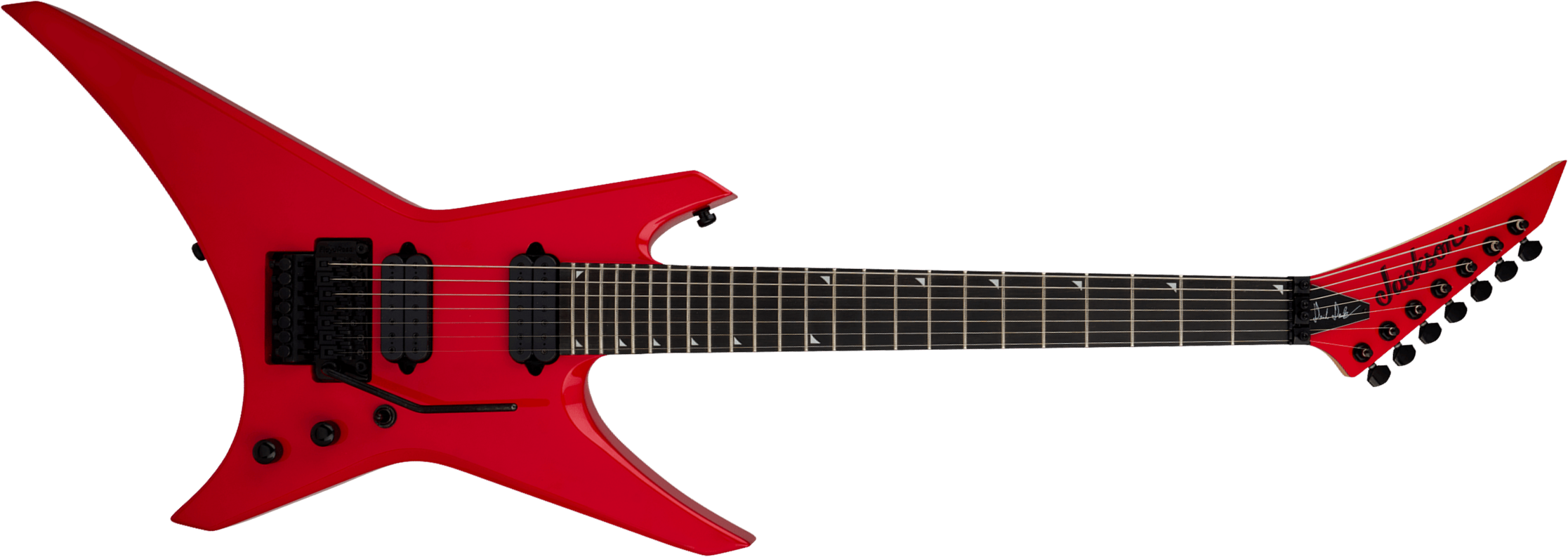 Jackson Dave Davidson Wr7 Pro Signature 7c Baryton 2h Dimarzio Fr Eb - Ferrari Red - Bariton elektrische gitaar - Main picture