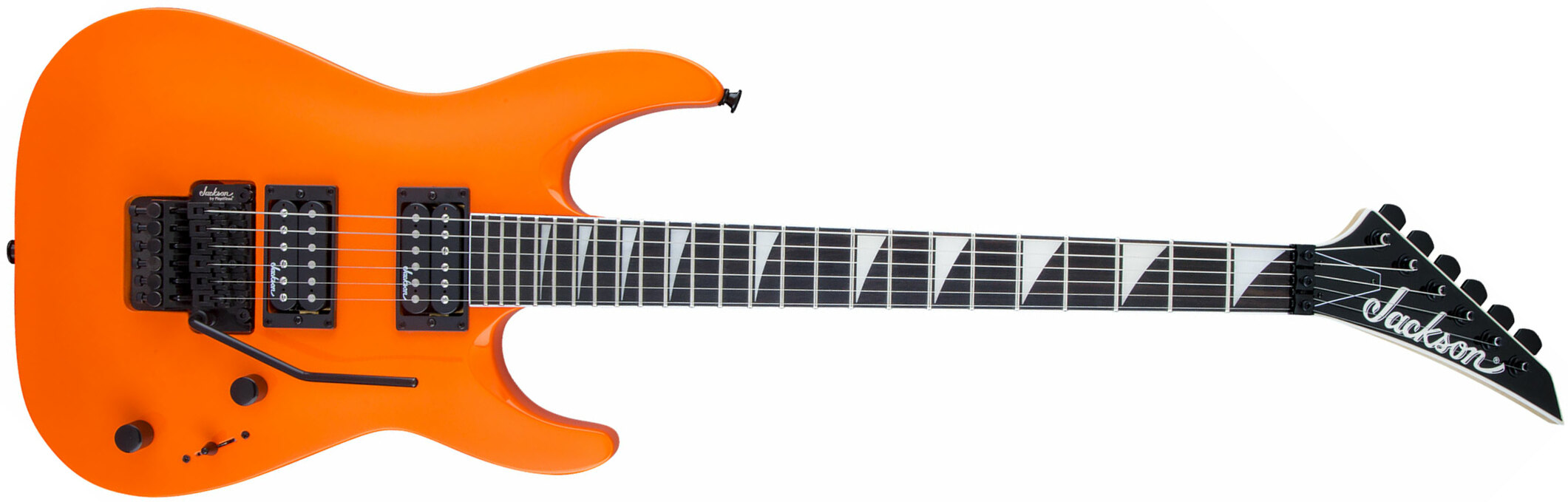 Jackson Dinky Archtop Js32 Dka 2h Fr Ama - Neon Orange - Guitarra eléctrica de doble corte. - Main picture