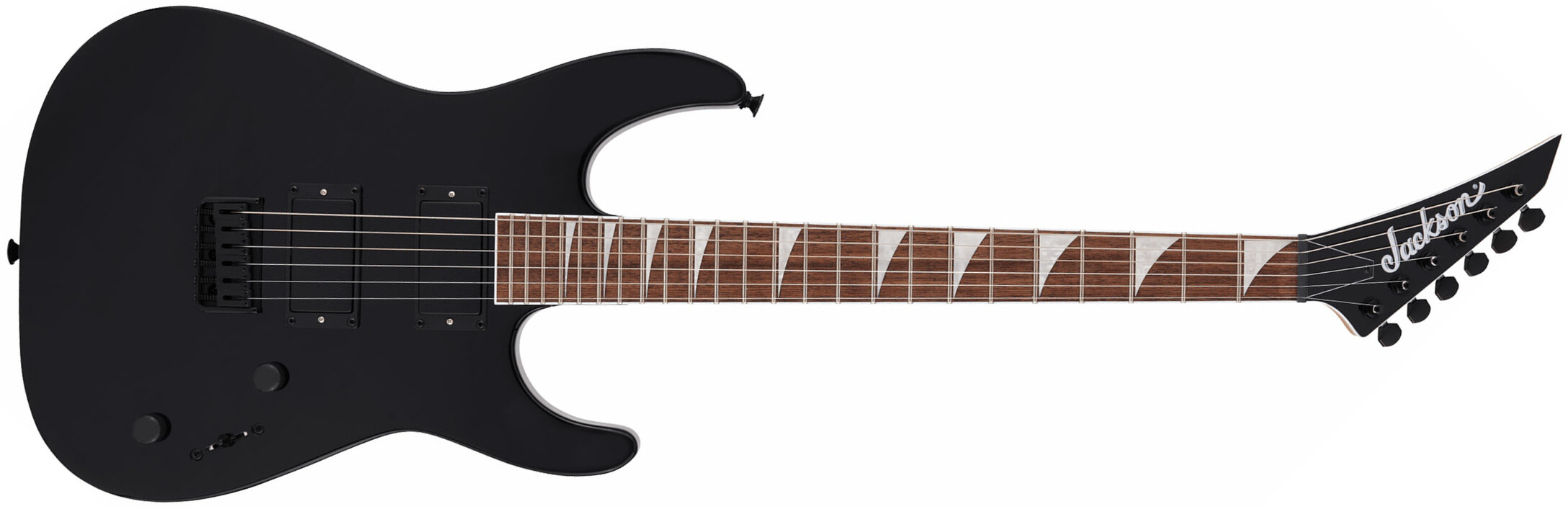 Jackson Dinky Dk2x 2h Ht Lau - Gloss Black - Elektrische gitaar in Str-vorm - Main picture