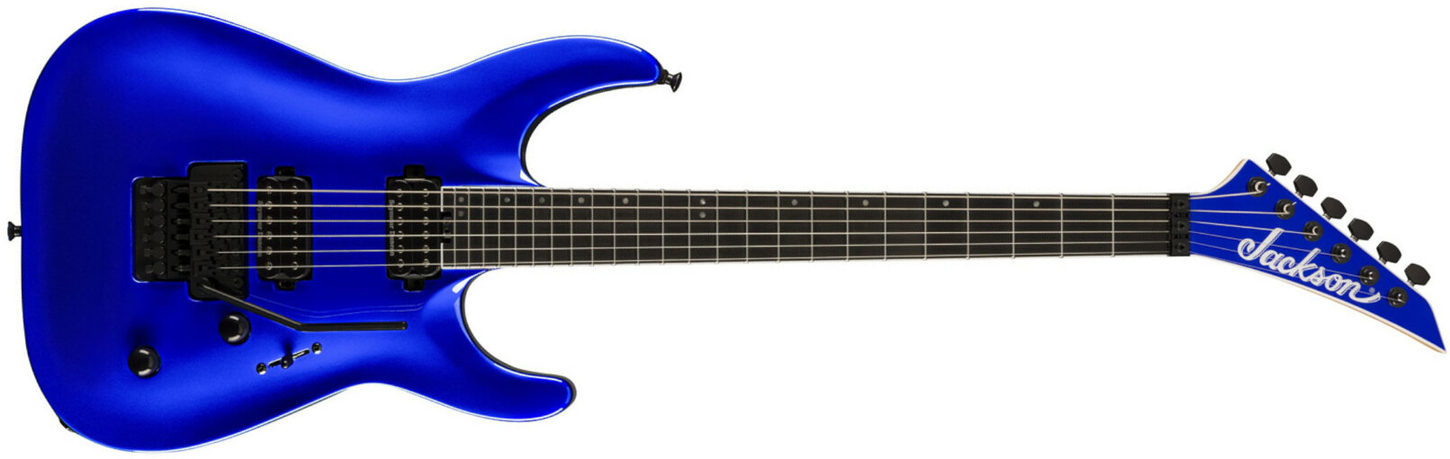 Jackson Dinky Dka Pro Plus 2h Seymour Duncan Fr Eb - Indigo Blue - Elektrische gitaar in Str-vorm - Main picture