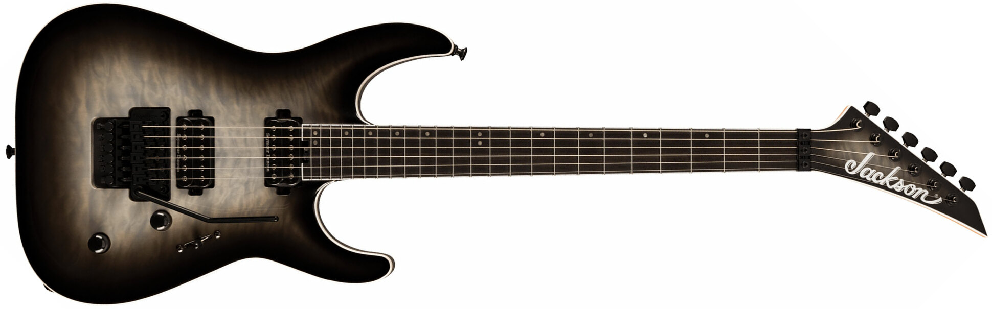 Jackson Dinky Dkaq Pro Plus 2h Seymour Duncan Fr Eb - Ghost Burst - Elektrische gitaar in Str-vorm - Main picture