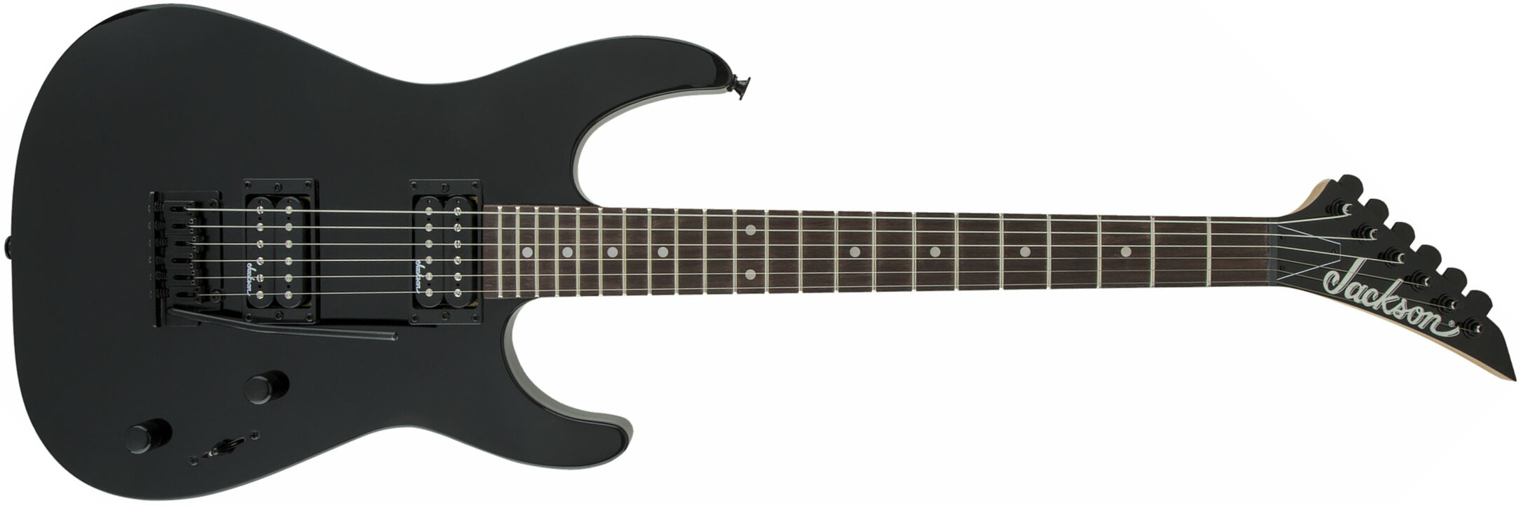 Jackson Dinky Js11 2h Trem Ama - Gloss Black - Elektrische gitaar in Str-vorm - Main picture