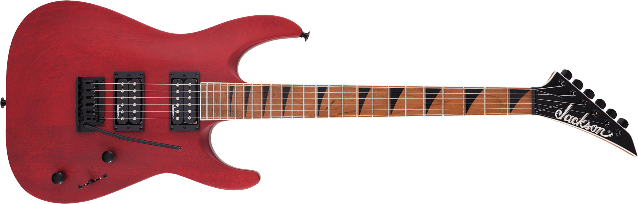 Jackson Dinky Js24 Dkam Arch Top 2h Trem Mn - Red Stain - Elektrische gitaar in Str-vorm - Main picture
