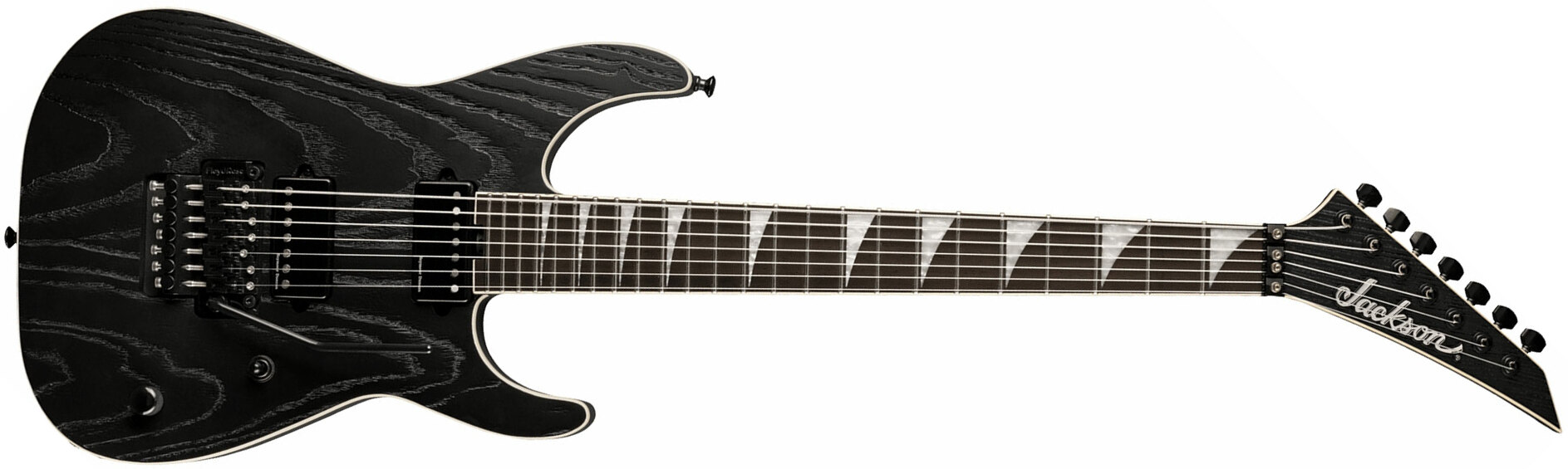 Jackson Jeff Loomis Soloist Sl7 Pro Signature 7c 2h Seymour Duncan Fr Eb - Satin Black - 7-snarige elektrische gitaar - Main picture