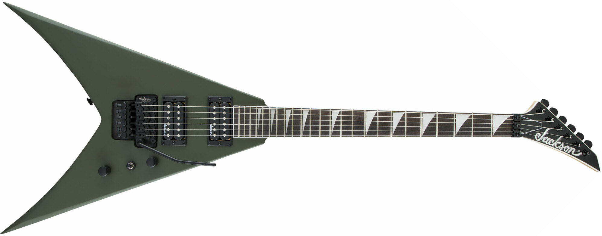 Jackson King V Js32 2h Fr Ama - Matte Army Drab - Metalen elektrische gitaar - Main picture