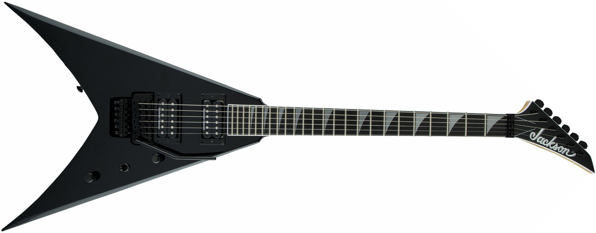 Jackson King V Kv Mah Pro 2h Seymour Duncan Fr Eb - Deep Black - Metalen elektrische gitaar - Main picture