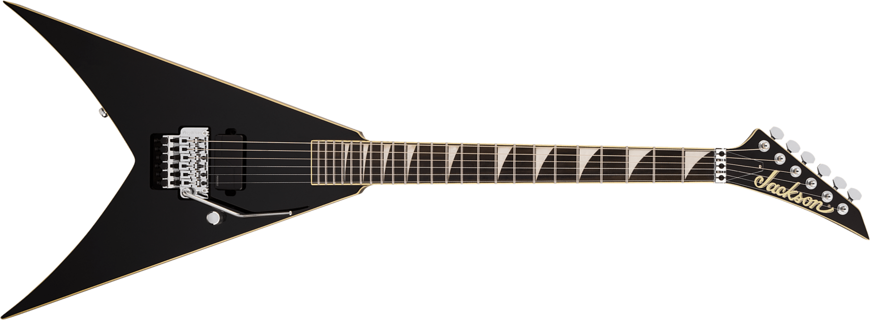 Jackson King V Kv1a Pro Plus Pure Metal Ltd 1h Fishman Fluence Modern Fr Eb - Gloss Black - Metal elektrische gitaar - Main picture