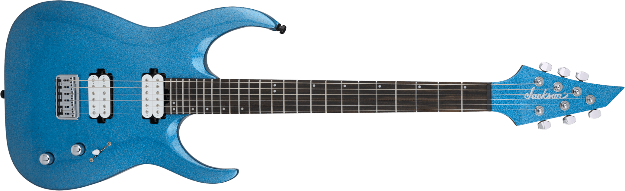 Jackson Misha Mansoor Juggernaut Ht6 Signature 2h Ht Eb - Blue Sparkle - Elektrische gitaar in Str-vorm - Main picture