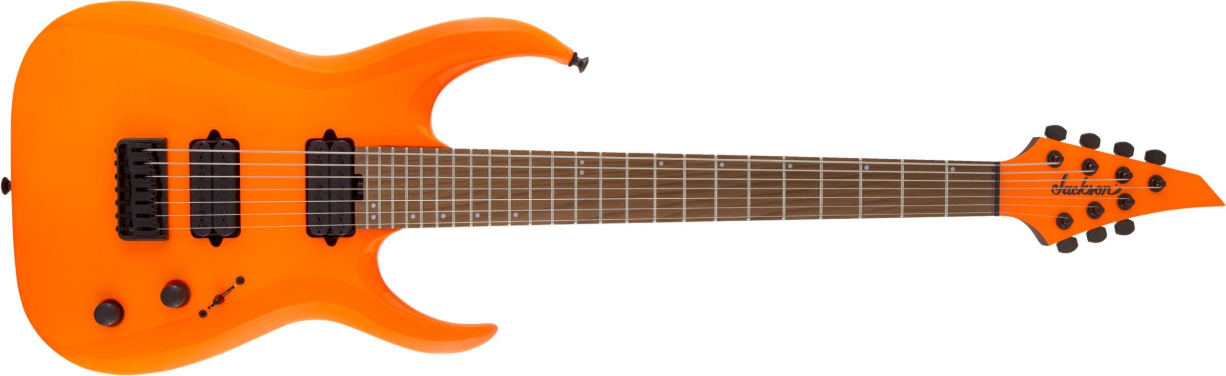 Jackson Misha Mansoor Juggernaut Ht7 Pro Signature 2h Ht Mn - Neon Orange - 7-snarige elektrische gitaar - Main picture