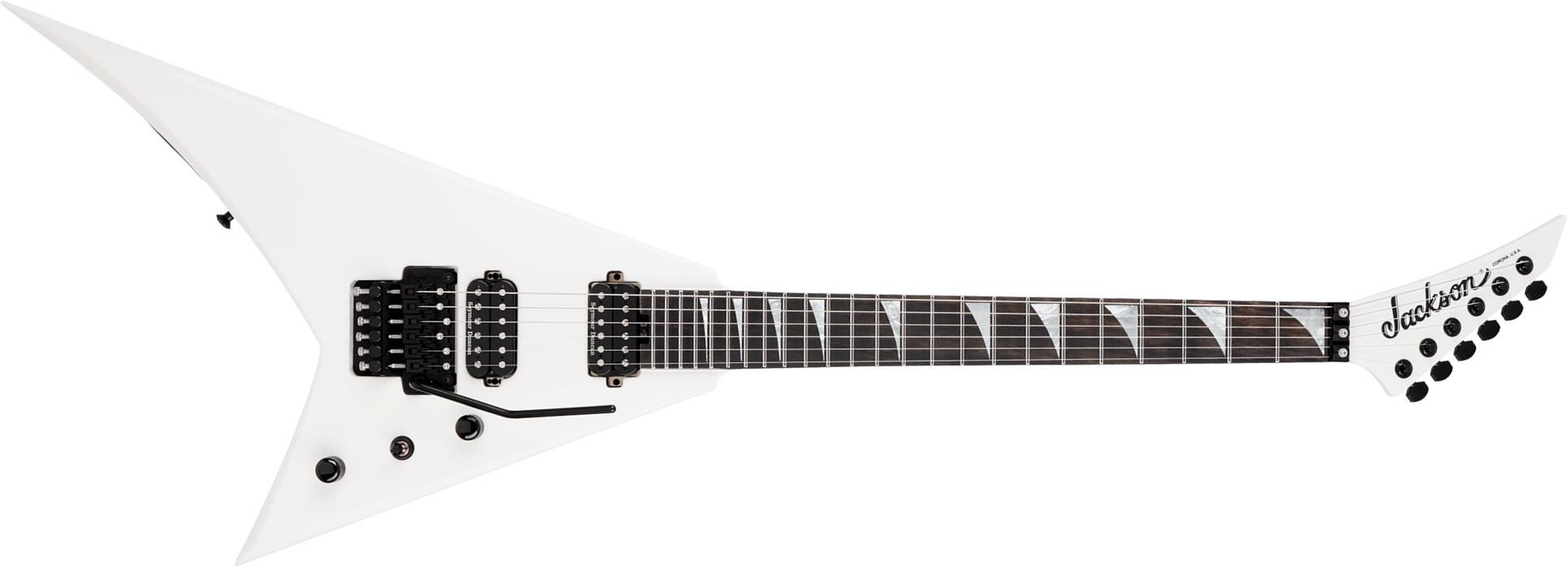 Jackson Rhoads Rr24 American 2h Seymour Duncan Fr Eb - Snow White - Metal elektrische gitaar - Main picture