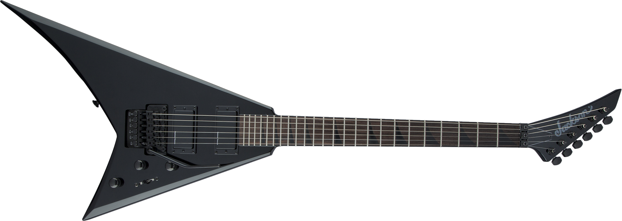 Jackson Rhoads Rrx24 2h Seymour Duncan Fr Lau - Gloss Black - Metalen elektrische gitaar - Main picture