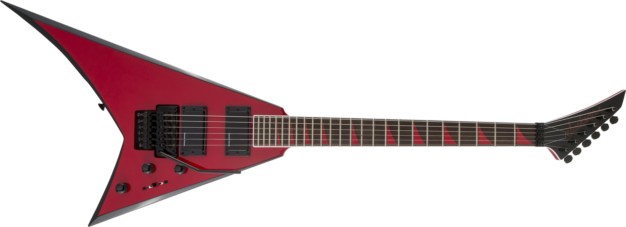 Jackson Rhoads Rrx24 2h Seymour Duncan Fr Lau - Red With Black Bevels - Metalen elektrische gitaar - Main picture