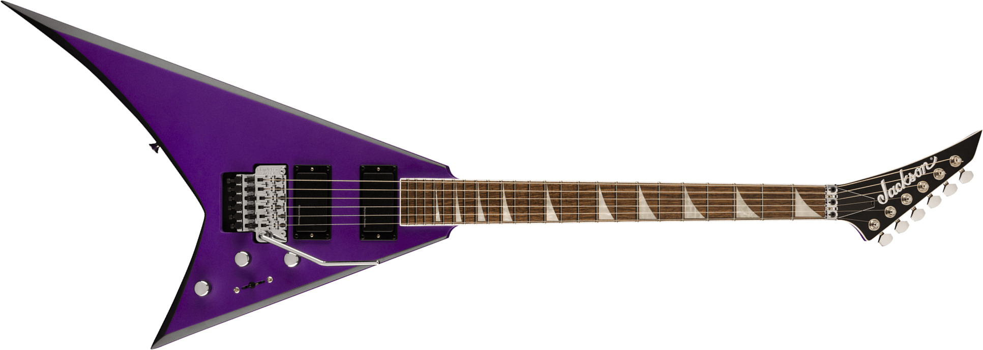 Jackson Rhoads Rrx24 2h Seymour Duncan Fr Lau - Purple Metallic With Black Bevels - Metalen elektrische gitaar - Main picture