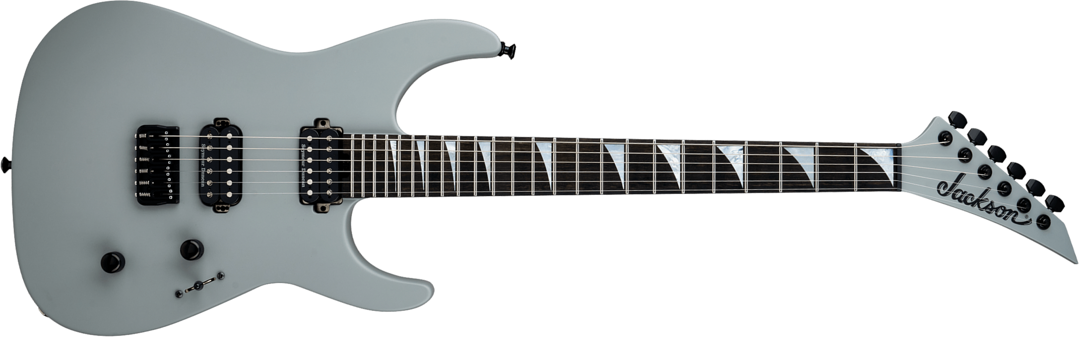 Jackson Sl2 Dx Ht American Soloist Usa 2h Seymour Duncan Eb - Satin Porsche Gray - Metalen elektrische gitaar - Main picture