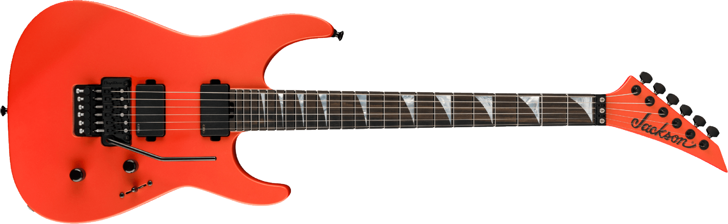Jackson Sl2mg American Soloist Trem Hh Eb - Satin Lambo Orange - Metalen elektrische gitaar - Main picture