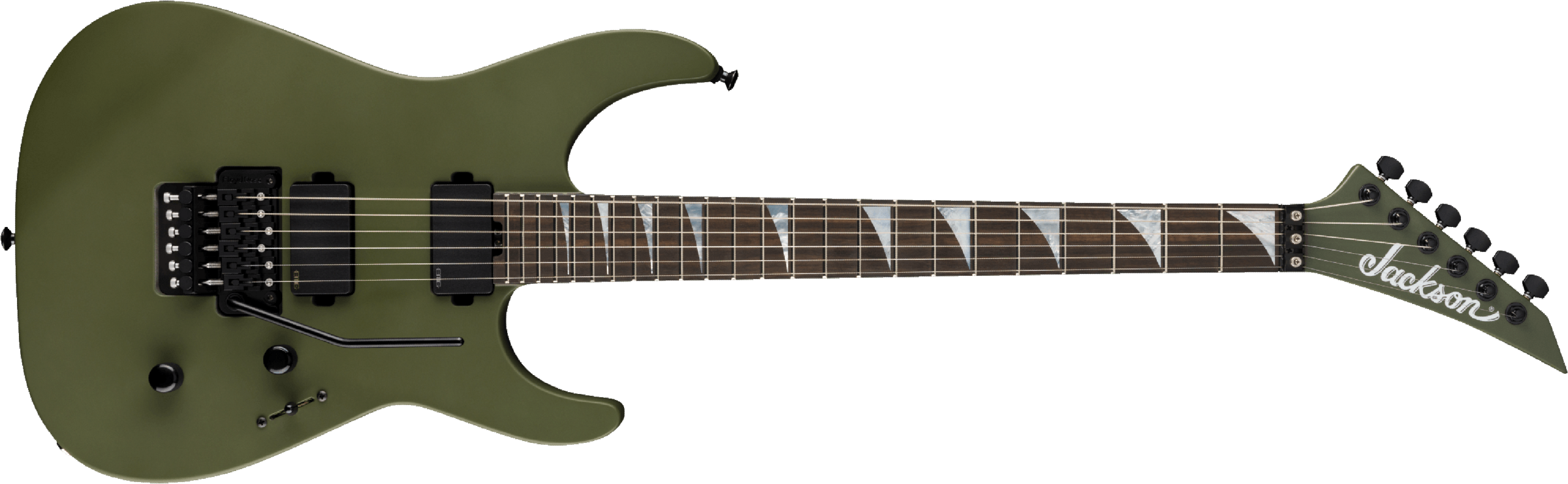 Jackson Sl2mg American Soloist Trem Hh Eb - Matte Army Drab - Metalen elektrische gitaar - Main picture