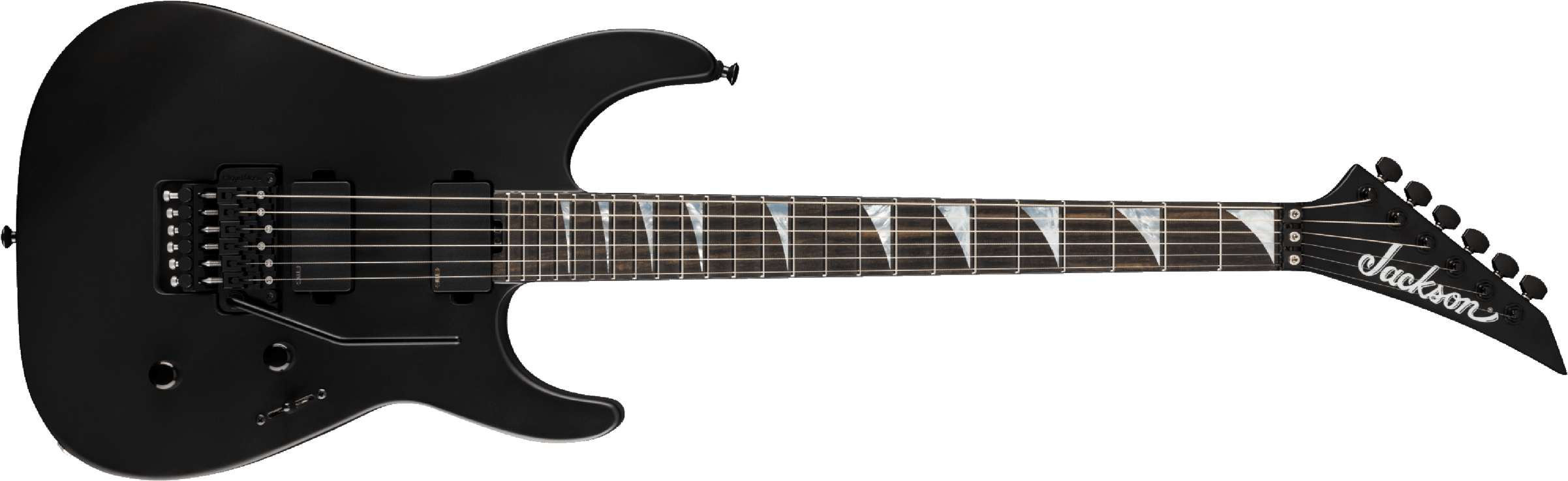 Jackson Sl2mg American Soloist Trem Hh Eb - Satin Black - Metalen elektrische gitaar - Main picture