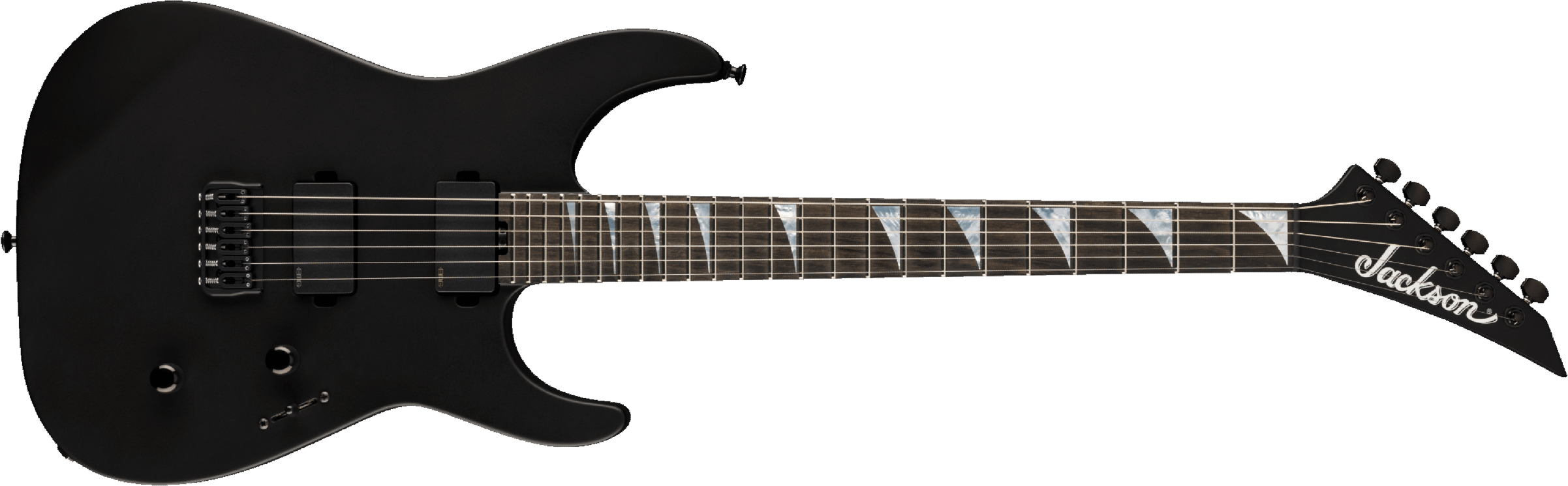 Jackson Sl2mg Ht American Soloist Ht Hh Eb - Satin Black - Metalen elektrische gitaar - Main picture