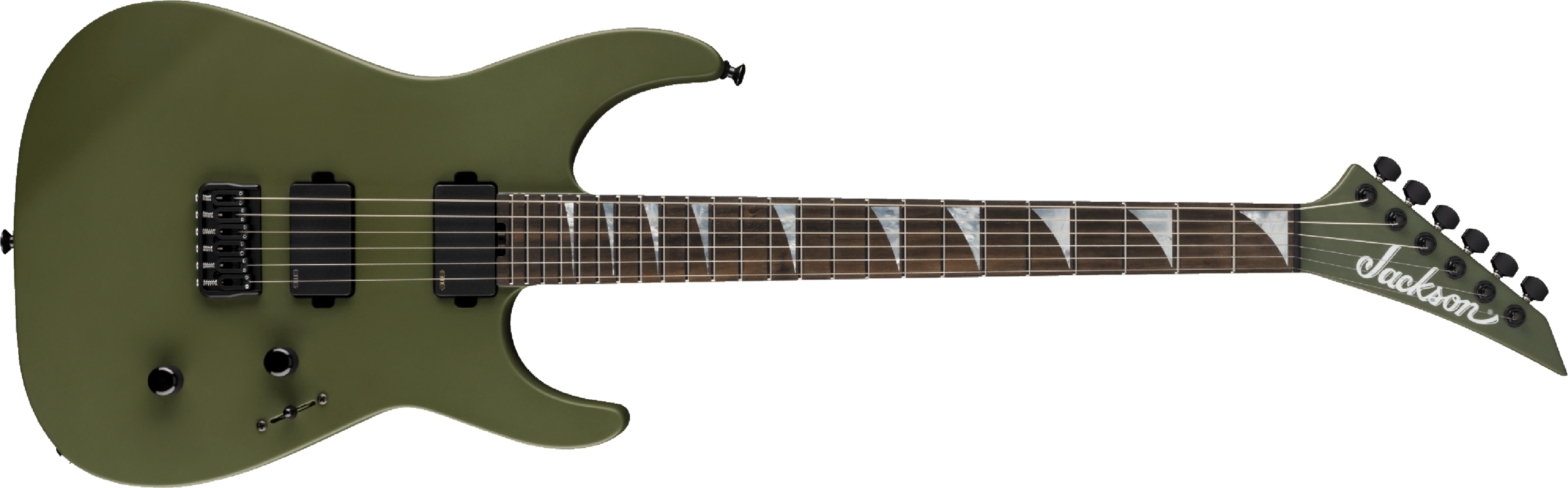 Jackson Sl2mg Ht American Soloist Ht Hh Eb - Matte Army Drab - Metalen elektrische gitaar - Main picture