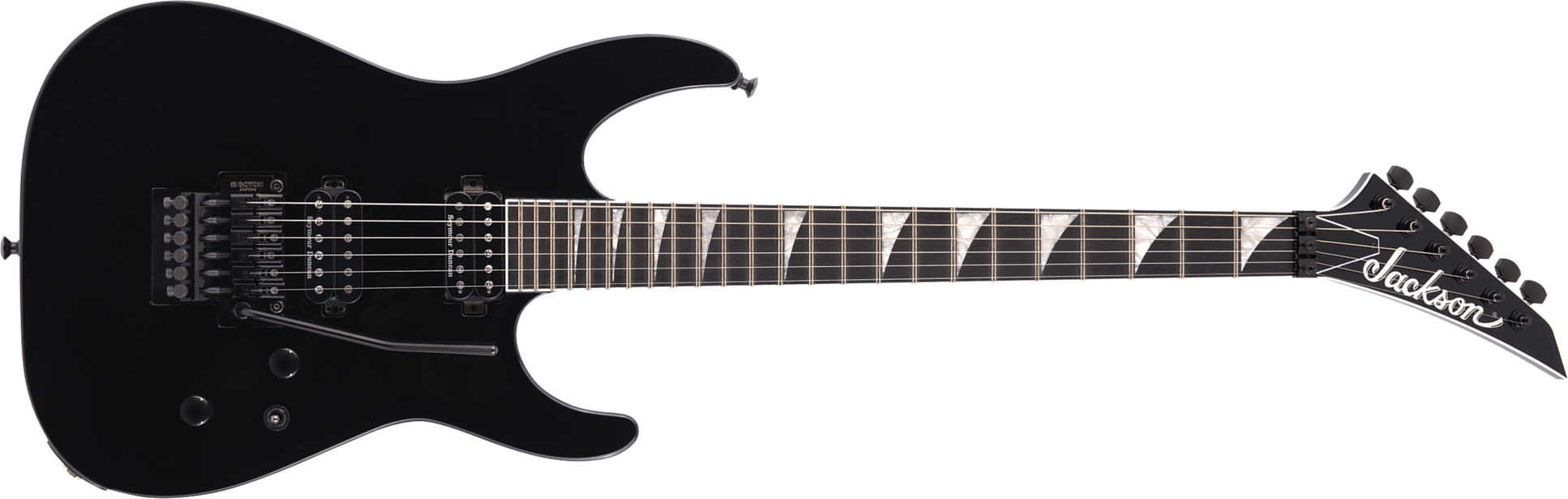 Jackson Soloist Sl2 Mj Jap 2h Seymour Duncan Fr Eb - Black - Metalen elektrische gitaar - Main picture