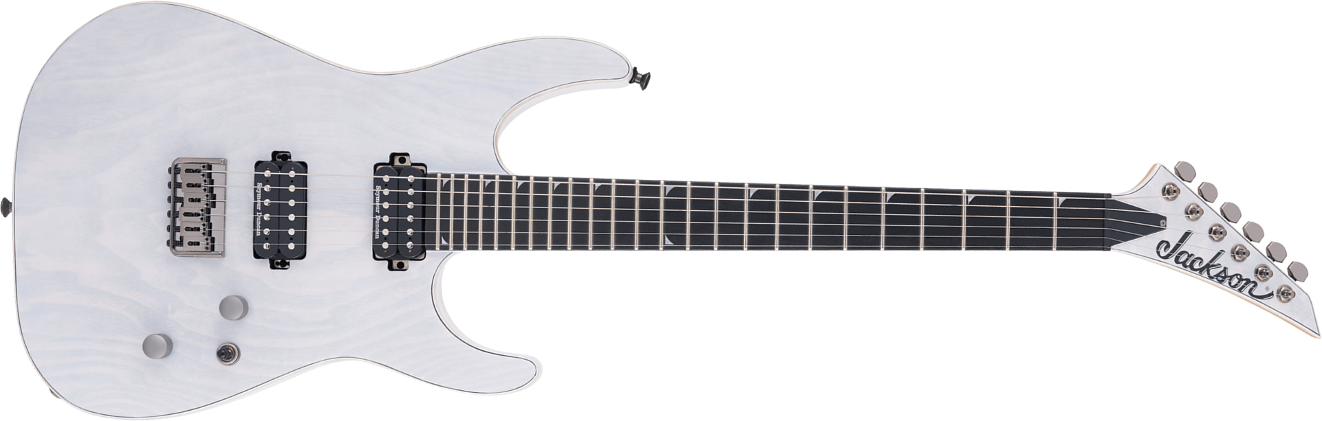 Jackson Soloist Sl2a Mah Ht Pro 2h Seymour Duncan Eb - Unicorn White - Elektrische gitaar in Str-vorm - Main picture