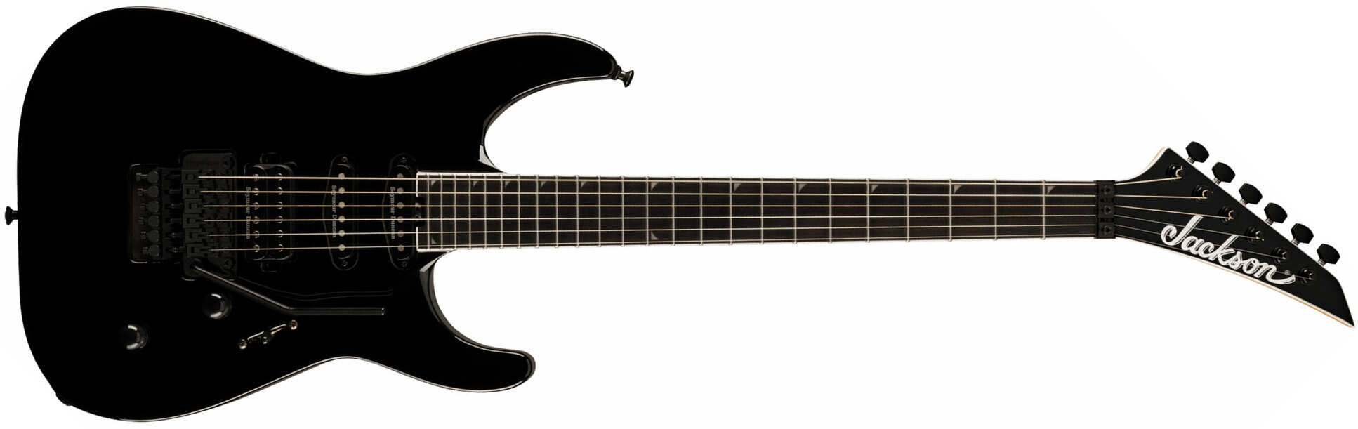 Jackson Soloist Sla3 Pro Plus Hss Seymour Duncan Fr Eb - Deep Black - Elektrische gitaar in Str-vorm - Main picture