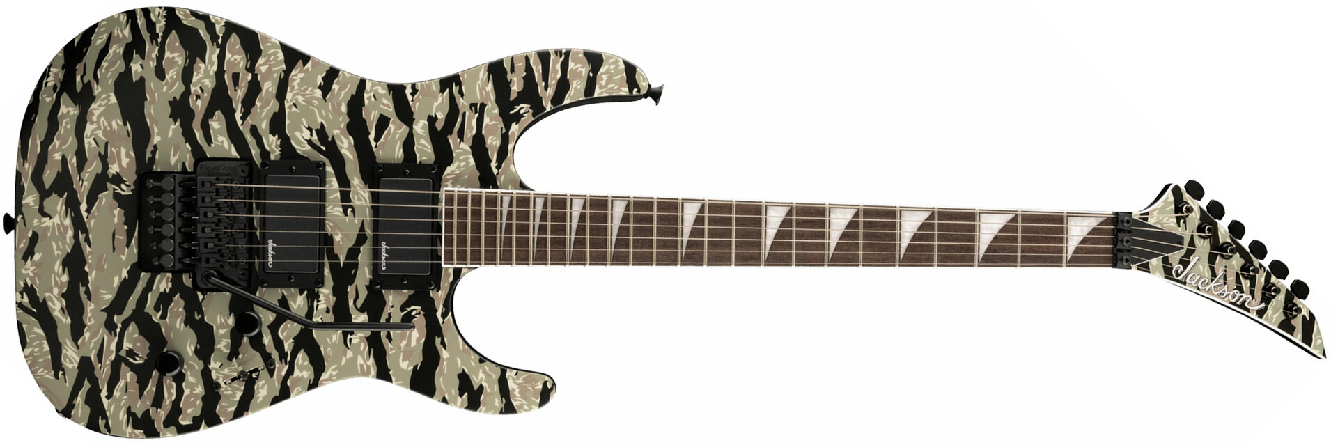 Jackson Soloist Slx Dx 2h Fr Lau - Tiger Jungle Camo - Elektrische gitaar in Strat vorm - Main picture