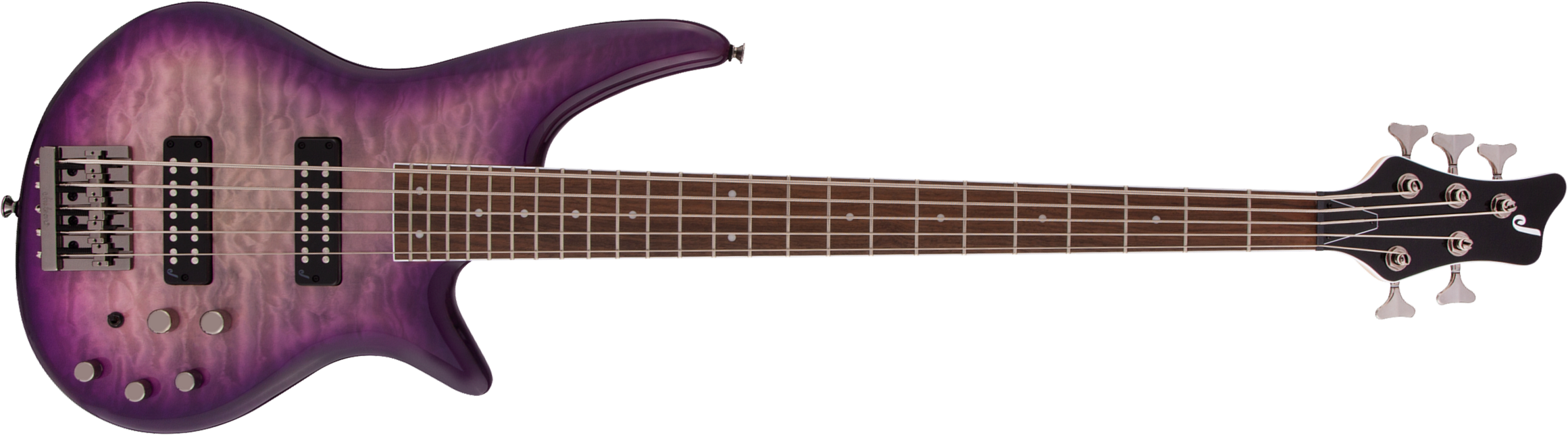 Jackson Spectra Bass Js3qv 5c Active Lau - Purple Phaze - Solid body elektrische bas - Main picture