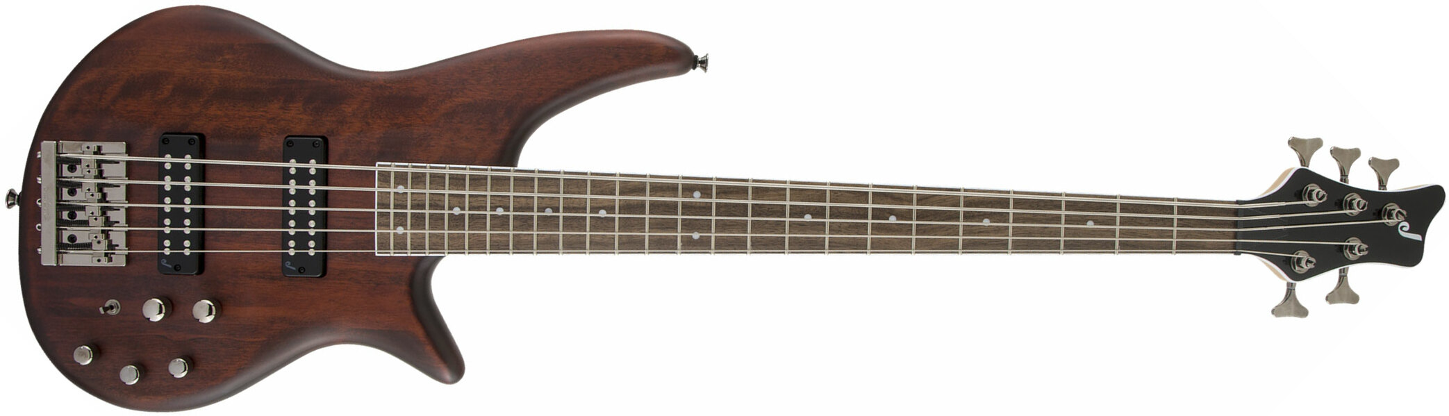 Jackson Spectra Bass Js3v 5c Active Lau - Walnut Stain - Solid body elektrische bas - Main picture