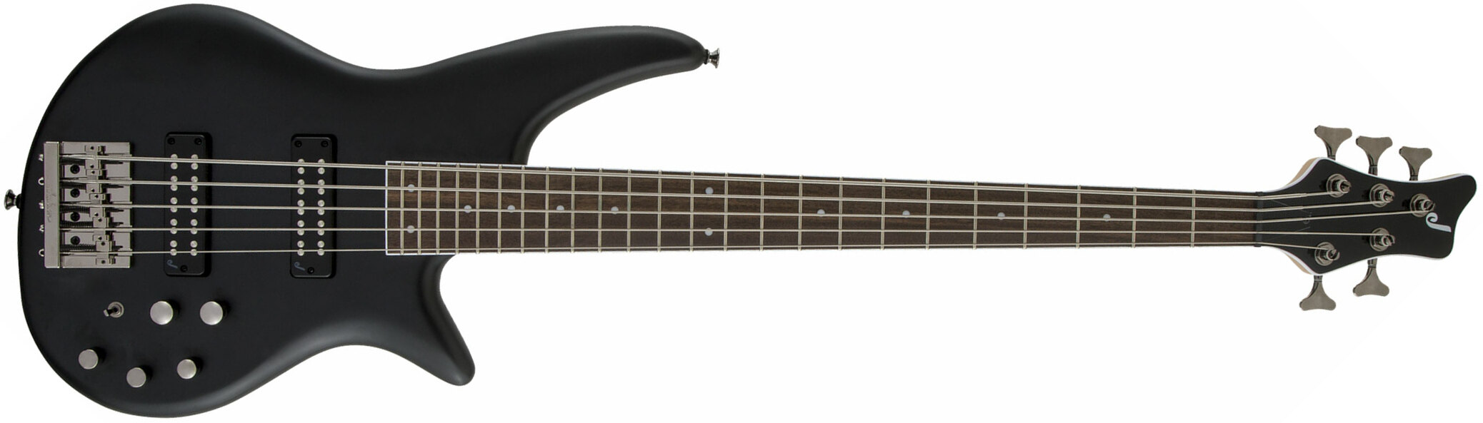 Jackson Spectra Bass Js3v 5c Active Lau - Satin Black - Solid body elektrische bas - Main picture