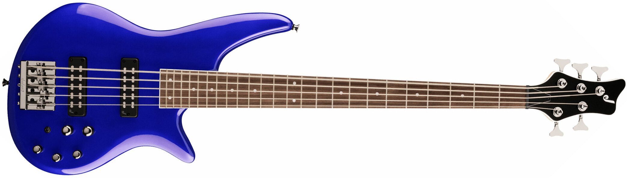 Jackson Spectra Bass Js3v 5c Active Lau - Indigo Blue - Solid body elektrische bas - Main picture