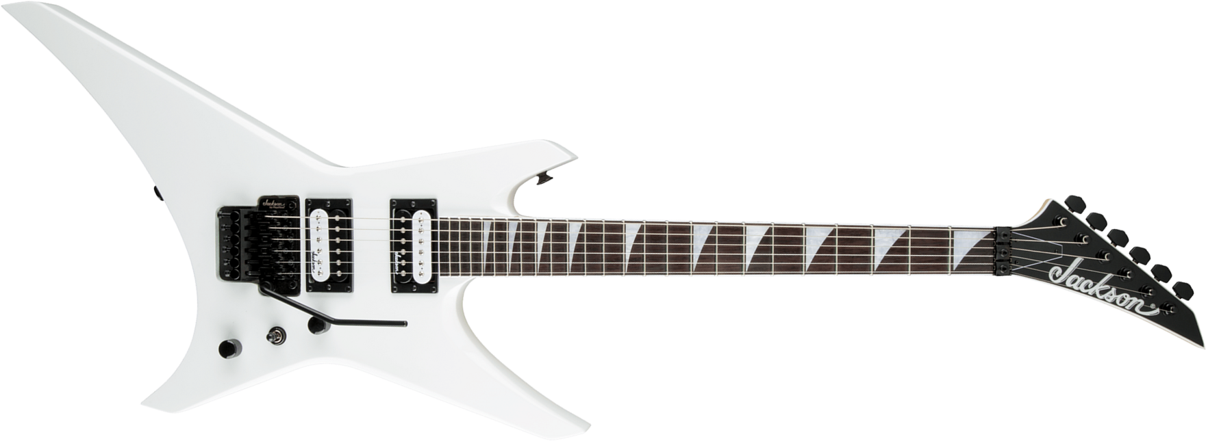 Jackson Warrior Js32 2h Fr Ama - Snow White - Metal elektrische gitaar - Main picture