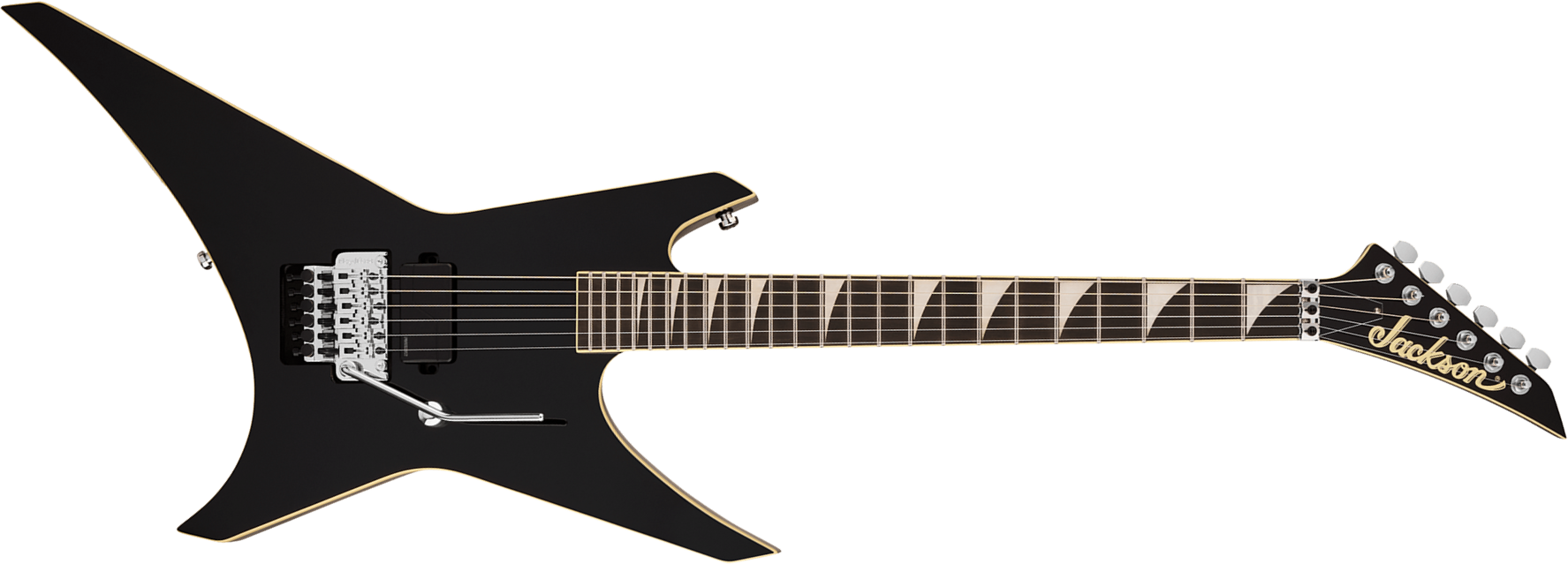 Jackson Warrior Wr1a Pro Plus Pure Metal Ltd 1h Fishman Fluence Modern Fr Eb - Gloss Black - Metal elektrische gitaar - Main picture