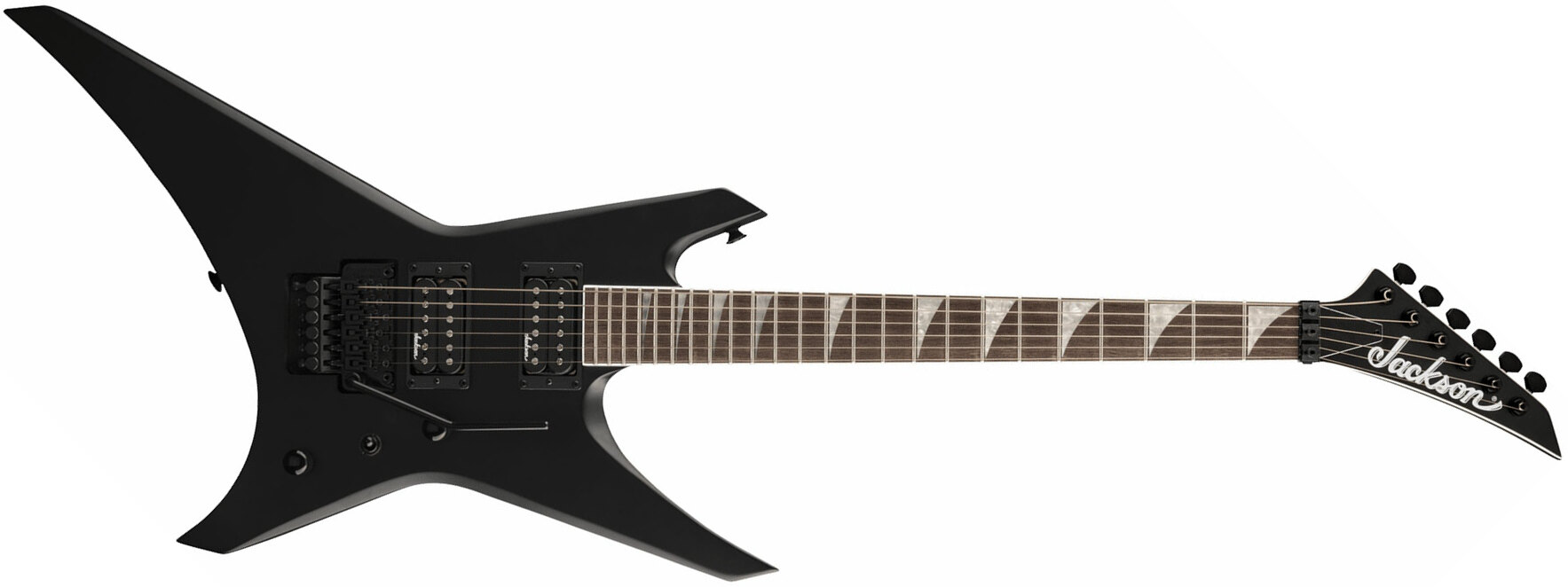 Jackson Warrior Wrx24 2h Fr Lau - Satin Black - Metalen elektrische gitaar - Main picture