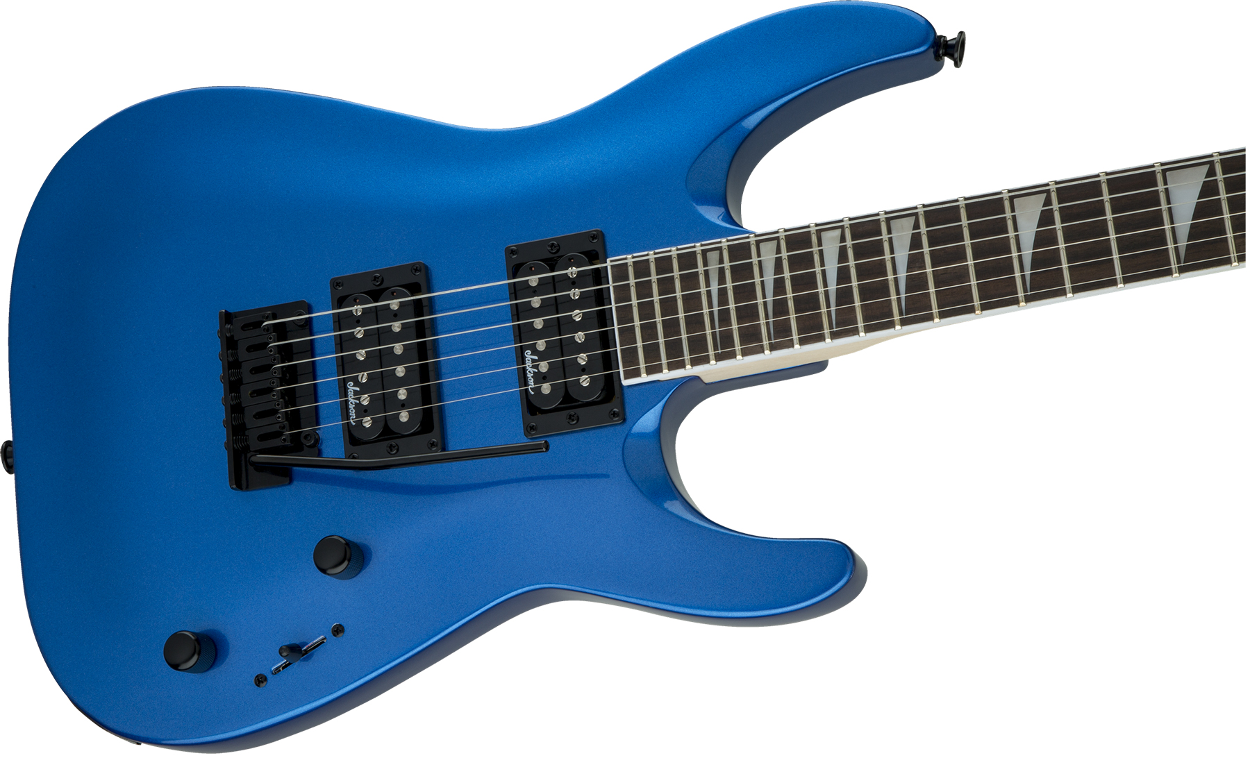 Jackson Dinky Arch Top Dka Js22 2h Trem Ama - Metallic Blue - Metalen elektrische gitaar - Variation 2
